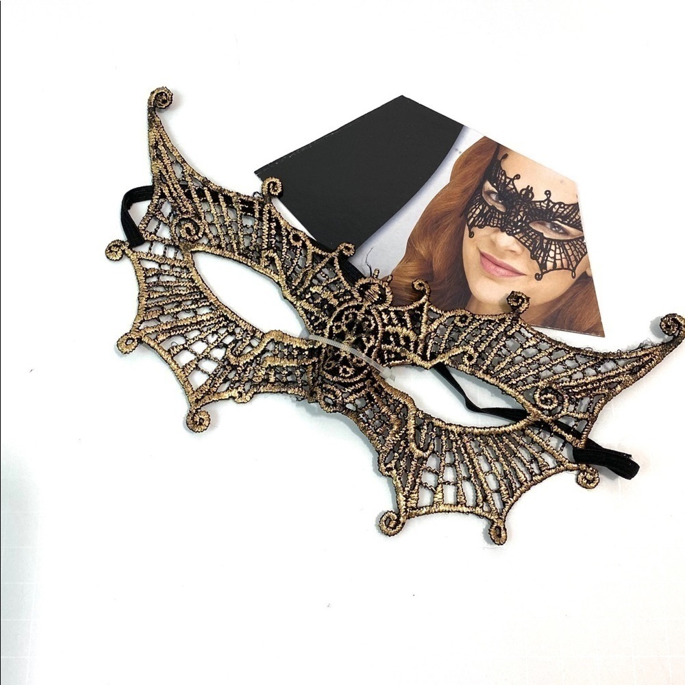 Gold Mask Masquerade Woven